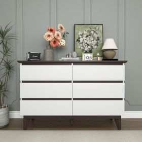 Particle Board Bedroom Living Room 6 Drawer Cabinet