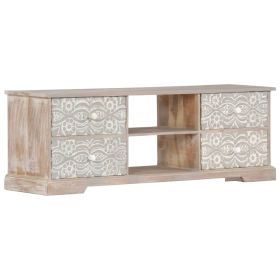 vidaXL TV Cabinet 120x30x40 cm Solid Acacia Wood