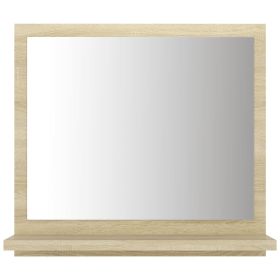 vidaXL Bathroom Mirror Sonoma Oak 40x10.5x37 cm Engineered Wood