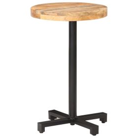 vidaXL Bistro Table Round Ø50x75 cm Rough Mango Wood