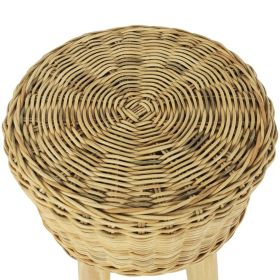 vidaXL Bar Stool Natural Rattan