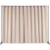 VEVOR Room Divider, 8 ft x 10 ft Portable Panel Room Divider with Wheels Curtain Divider Stand, Room Divider Privacy Screen for Office, Bedroom