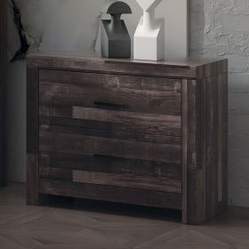 Dark Oak 2-Drawer Nightstand