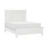 White Finish Eastern King Bed Transitional Style Wooden Bedroom Furniture 1pc Panel Bed