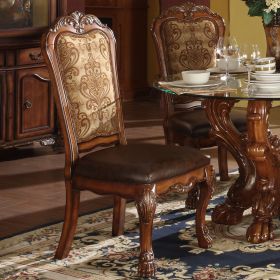 Vintage and Cherry Oak Side Chair with Claw Leg (Set of 2)