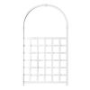 Garden Trellis 42"W x 75"H for Climbing Plants, Vinyl Trellis Indoor Outdoor Plant Support for Vines, Flowers, Vegetables, White