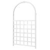 Garden Trellis 42"W x 75"H for Climbing Plants, Vinyl Trellis Indoor Outdoor Plant Support for Vines, Flowers, Vegetables, White