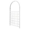 Garden Trellis 42"W x 75"H for Climbing Plants, Vinyl Trellis Indoor Outdoor Plant Support for Vines, Flowers, Vegetables, White