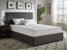 10-inch Queen Size Bed Mattress Gel-Infused Memory Foam Mattress, Firm, White, Mattress in a Box