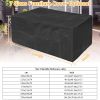 210D Waterproof Outdoor Furniture Cover Windproof Dustproof Patio Furniture Protector Oxford Cloth Garden 3XL Size