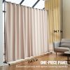 VEVOR Room Divider, 8 ft x 10 ft Portable Panel Room Divider with Wheels Curtain Divider Stand, Room Divider Privacy Screen for Office, Bedroom