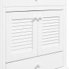 30" Bathroom Vanity with Sink, Bathroom Cabinet with Two Doors and One Drawer, White (OLD SKU: JL000005AAK-1)