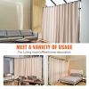 VEVOR Room Divider, 8 ft x 10 ft Portable Panel Room Divider with Wheels Curtain Divider Stand, Room Divider Privacy Screen for Office, Bedroom