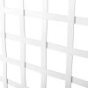 Garden Trellis 42"W x 75"H for Climbing Plants, Vinyl Trellis Indoor Outdoor Plant Support for Vines, Flowers, Vegetables, White