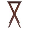 Darlene 2-Pc Snack Table Set; Walnut