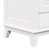 30" Bathroom Vanity with Sink, Bathroom Cabinet with Two Doors and One Drawer, White (OLD SKU: JL000005AAK-1)