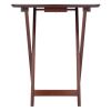 Darlene 2-Pc Snack Table Set; Walnut