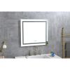 36x36 Inch LED Bathroom Mirror with Frontlit and Backlit, Wall Mounted Vanity Mirror with Smart Touch Button, Anti-Fog, Memory Function, 3 Colors