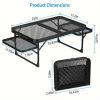 Outdoor Folding Picnic Table Grill Camping Table, 4-6 Person Portable Roll up Aluminum Table,Quick Setup in 1-5 Minutes, for Picnic, Garden, Patio