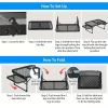 Outdoor Folding Picnic Table Grill Camping Table, 4-6 Person Portable Roll up Aluminum Table,Quick Setup in 1-5 Minutes, for Picnic, Garden, Patio