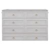 Queen Murphy Bed with Large Drawers,White