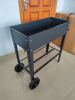 Aveyas Mobile Metal Raised Garden Bed Cart with Legs