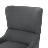 Modern Upholstered Armchair with Solid Leg, Leisure Single Sofa Chair for Living Room Bedroom Reading and Studio