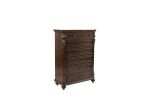 Antique Cherry / Antique Walnut Wooden 1pc Chest Of Drawers Storage Bedroom Furniture Unique Design