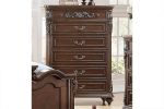 Antique Cherry / Antique Walnut Wooden 1pc Chest Of Drawers Storage Bedroom Furniture Unique Design