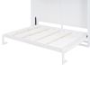 Queen Size Murphy Bed Wall Bed with Top Shelves & USB,White