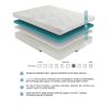 10-inch Queen Size Bed Mattress Gel-Infused Memory Foam Mattress, Firm, White, Mattress in a Box