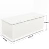 Storage Chest Trunk, Lift Top Wood Box for Entryway Bench Organizer Home Furniture, White