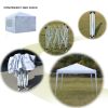 3 x 3m Two Doors & Two Windows Practical Waterproof Right-Angle Folding Tent White