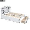 Queen Size Platform Bed with Storage Headboard and 2 Drawers, White