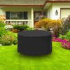 Circular Table Cover UV Water Resistant Outdoor Furniture Protector For Small Round Table Chairs Set