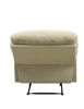 Beige Recliner with Pillow Top Armrest