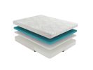 10-inch Queen Size Bed Mattress Gel-Infused Memory Foam Mattress, Firm, White, Mattress in a Box