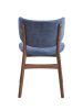 Blue and Walnut Padded Side Chair (Set of 2)