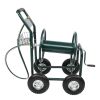 Iron Four-Wheel Pipe Truck Dark Green