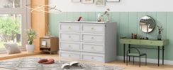 Queen Murphy Bed with Large Drawers,White