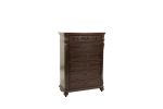 Antique Cherry / Antique Walnut Wooden 1pc Chest Of Drawers Storage Bedroom Furniture Unique Design