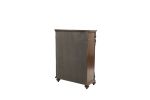 Antique Cherry / Antique Walnut Wooden 1pc Chest Of Drawers Storage Bedroom Furniture Unique Design