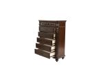 Antique Cherry / Antique Walnut Wooden 1pc Chest Of Drawers Storage Bedroom Furniture Unique Design