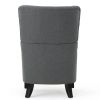 Modern Upholstered Armchair with Solid Leg, Leisure Single Sofa Chair for Living Room Bedroom Reading and Studio