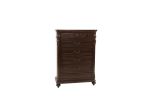 Antique Cherry / Antique Walnut Wooden 1pc Chest Of Drawers Storage Bedroom Furniture Unique Design