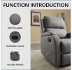 Best Choice Recliner Chair Living Room Reclining Sofa Chair, Home Theater Seating Modern Recliner