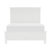 White Finish Eastern King Bed Transitional Style Wooden Bedroom Furniture 1pc Panel Bed