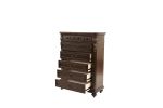 Antique Cherry / Antique Walnut Wooden 1pc Chest Of Drawers Storage Bedroom Furniture Unique Design