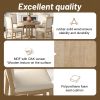 TREXM Retro Style Dining Chair Set with 4 Upholstered Chairs for Dining Room and Living Room (Natural Wood Wash)