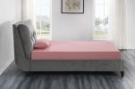 7inch Twin Mattress and Pillow Set Breathable Fabric Gel-Infused Memory Foam Mattress, Pink, Mattress in a Box